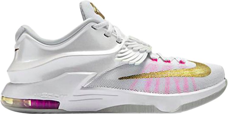 Кроссовки Nike KD 7 GS 'Aunt Pearl', белый - фото