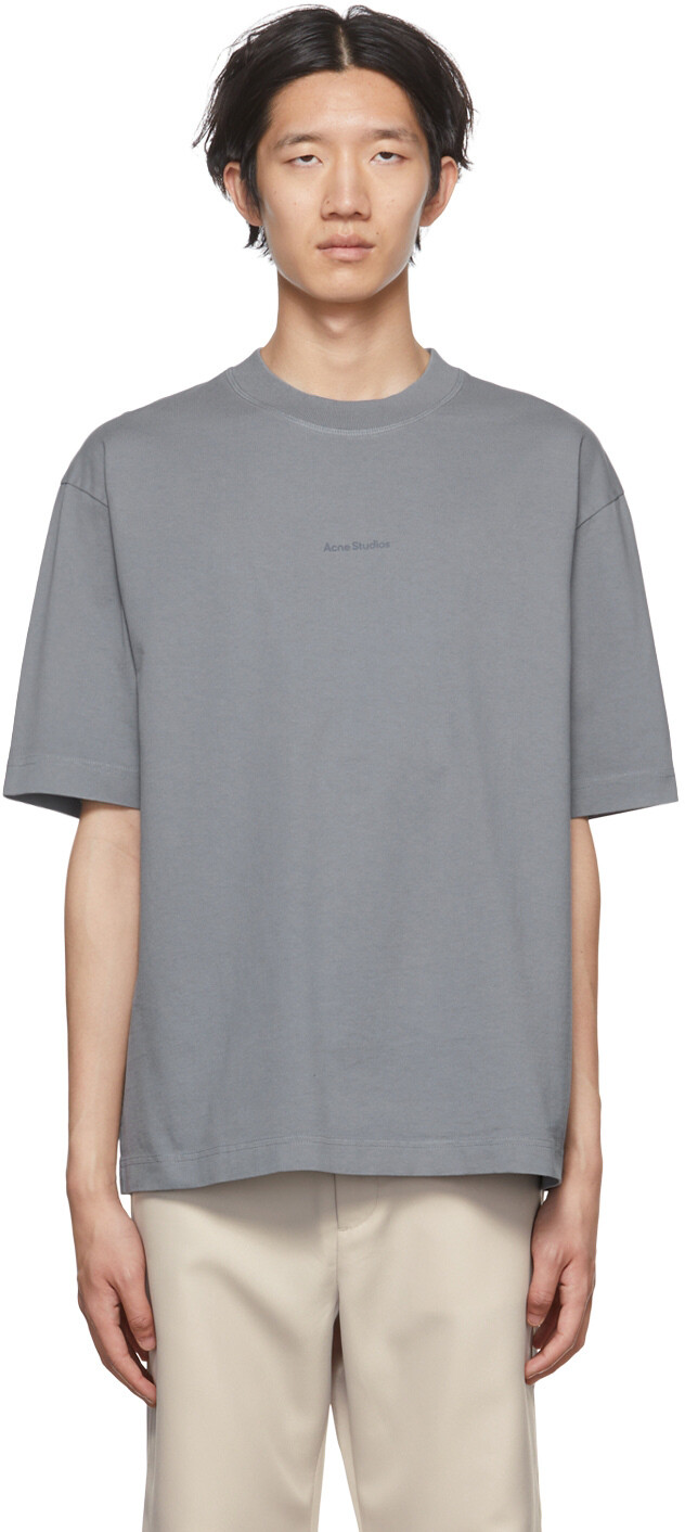 

Серая футболка из органического хлопка Acne Studios