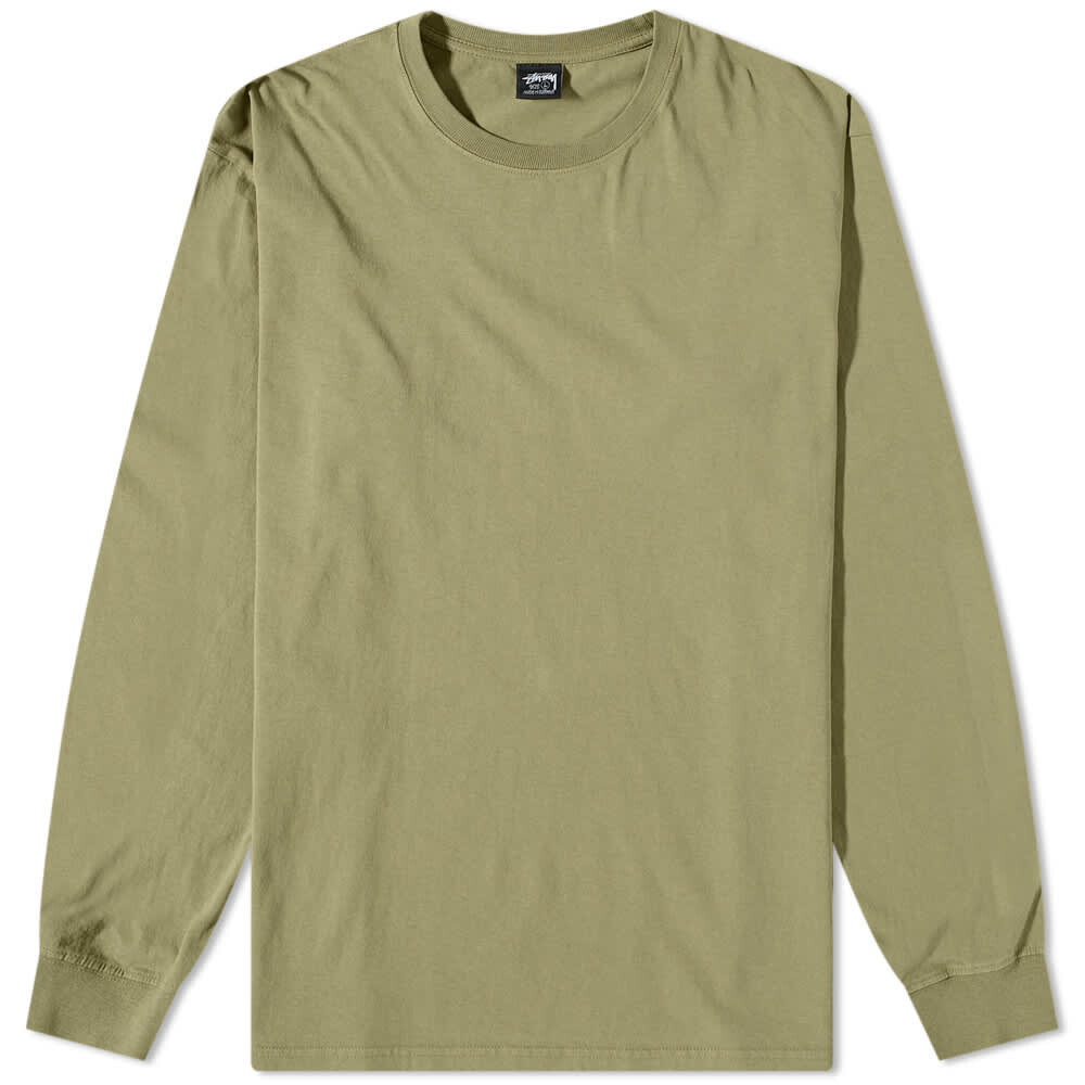 

Футболка Stussy Long Sleeve Pigment Dyed Tee, Серый