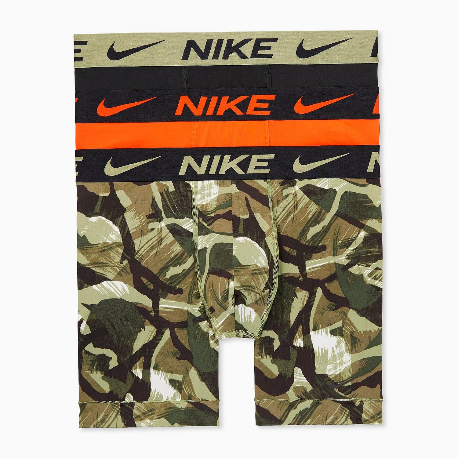 

Мужские трусы-боксеры Nike из эластичного хлопка (3 шт.), камуфляж