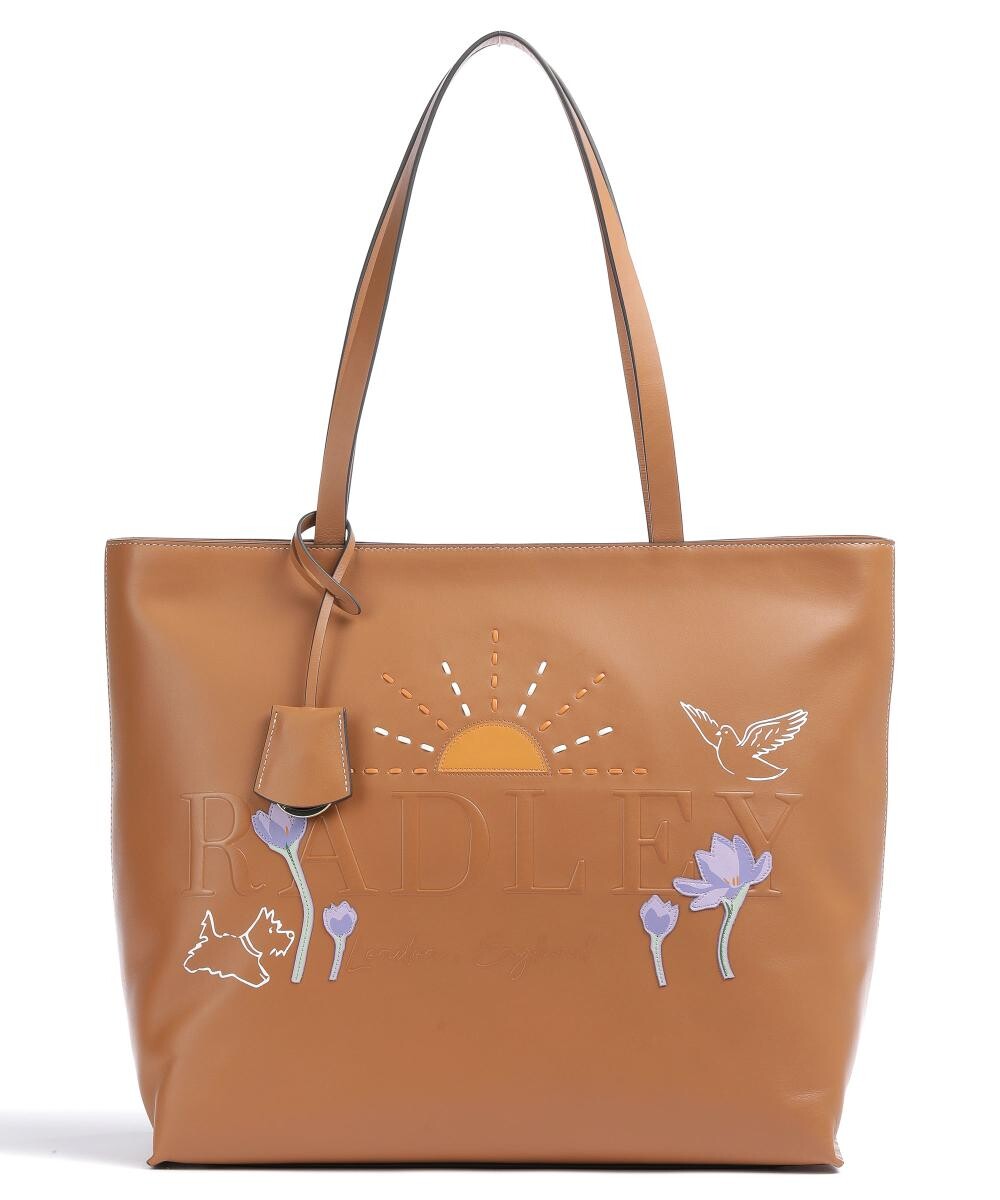 

Шоппер Museum Street Spring Bulbs из гладкой кожи Radley London, коричневый
