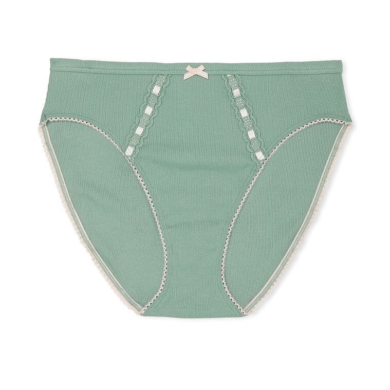 

Трусы Victoria's Secret Stretch Cotton High-Leg Brief, зеленый