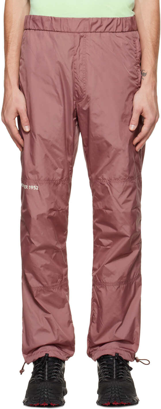 

2 Розовые брюки для отдыха Moncler 1952 с нашивкой Moncler Genius, Розовый