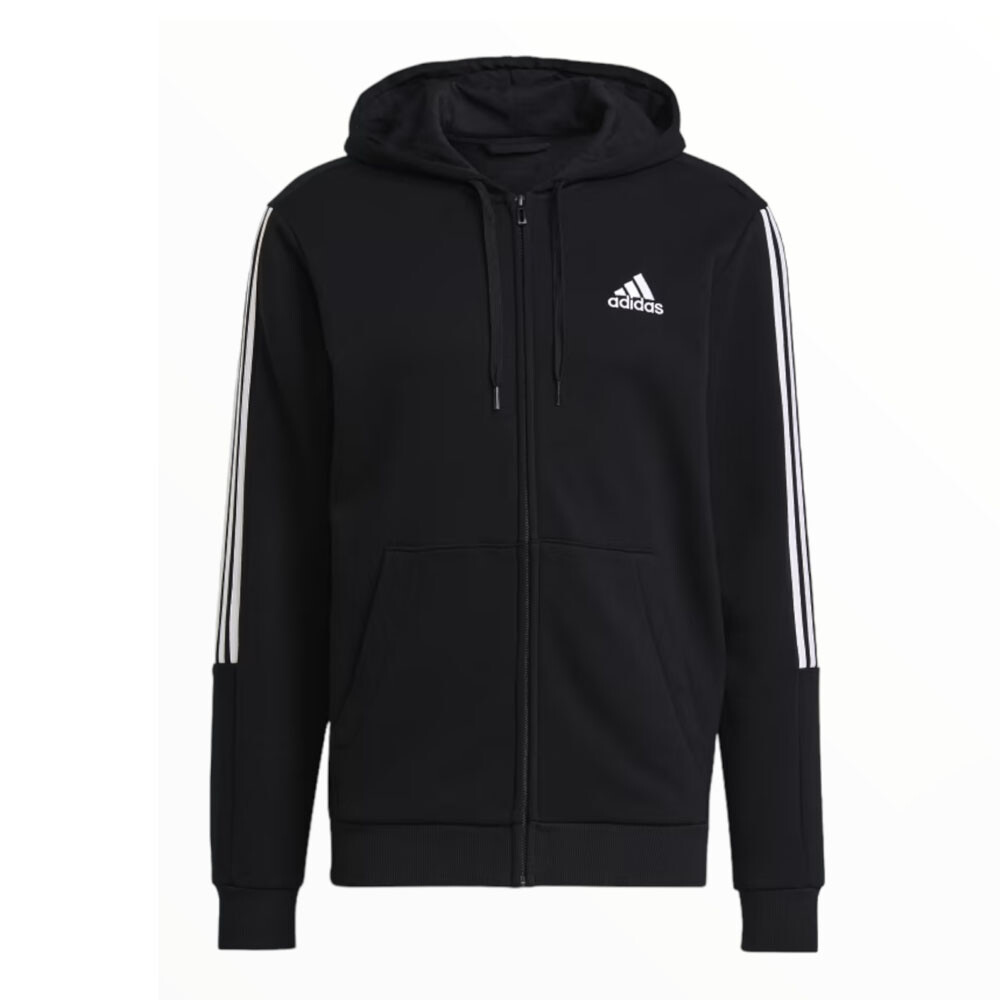 

Толстовка Adidas Essentials Fleece Cut 3-stripes, черный