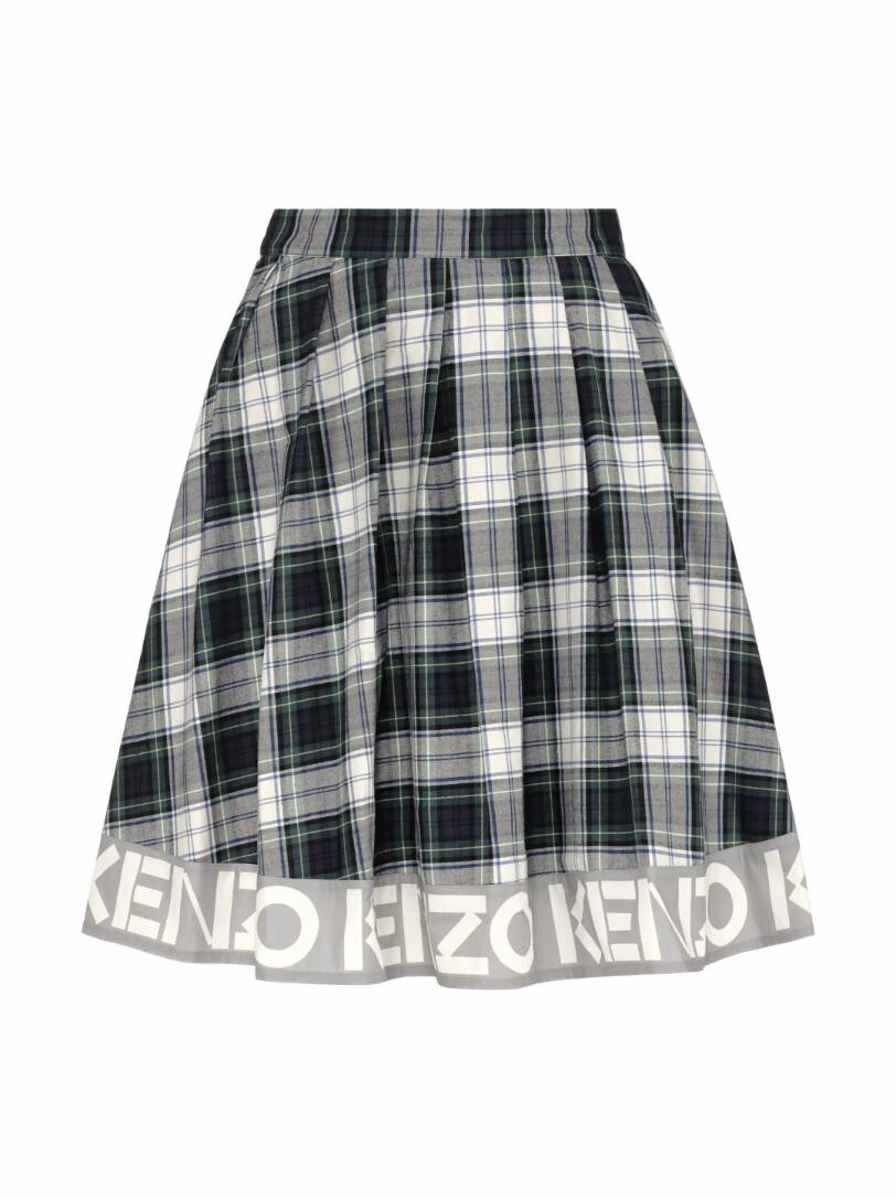 

Плиссированная юбка с логотипом Kenzo