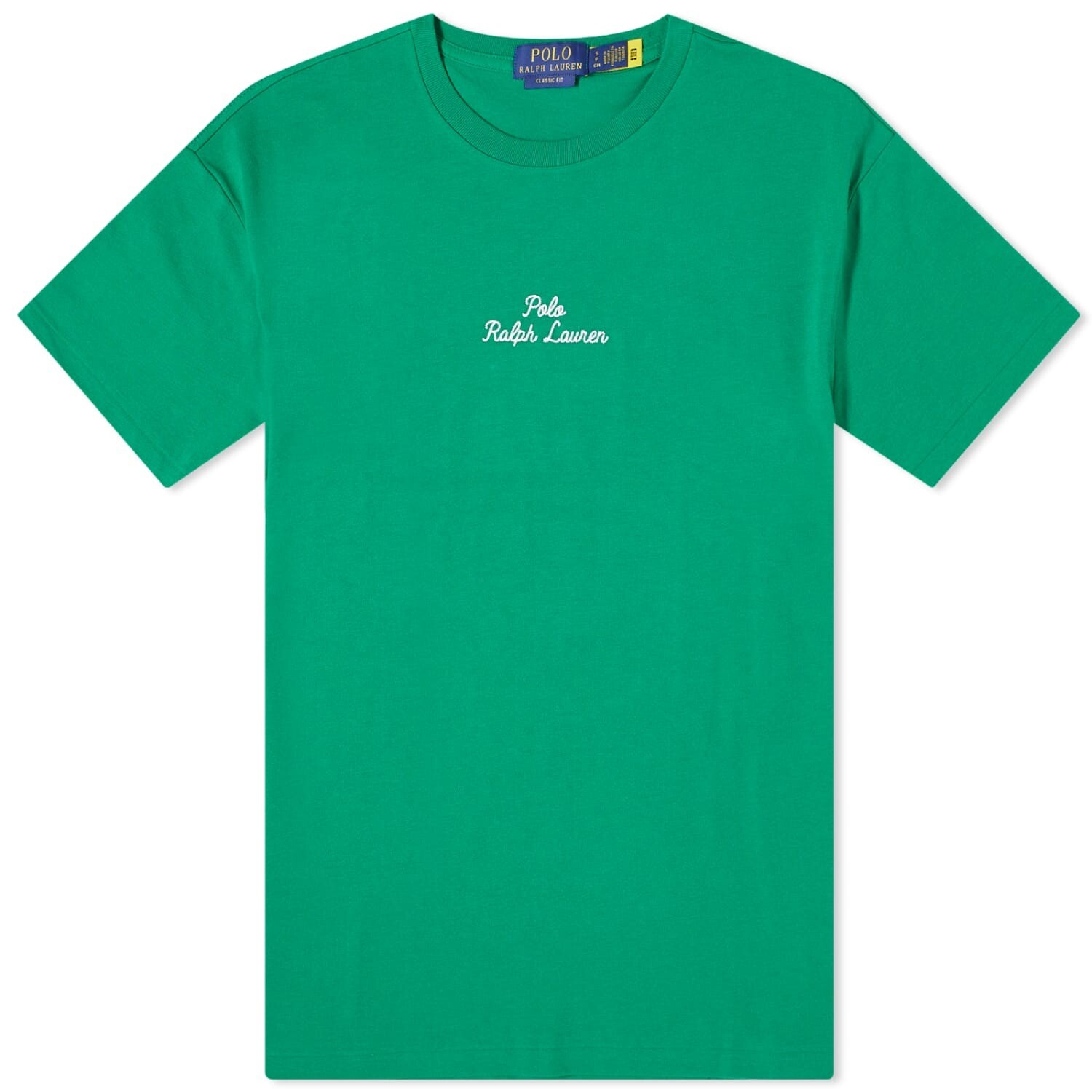 

Футболка Polo Ralph Lauren Chain Stitch Logo, зеленый