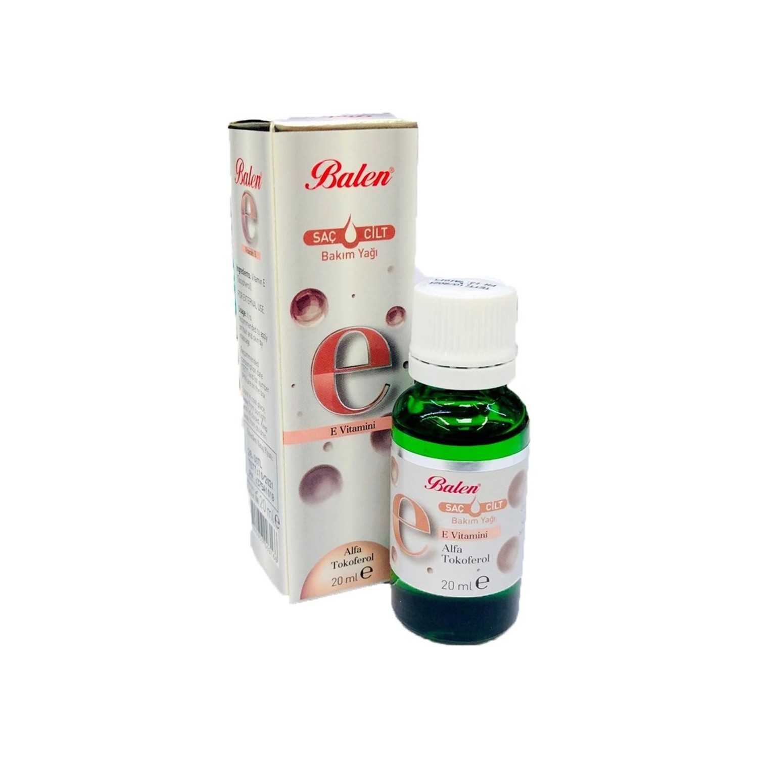Масло для ухода за волосами и кожей Balen Vitamin E Alpha Tocopherol, 20 мл. nacomi масло для ухода за кожей беременных 130 мл
