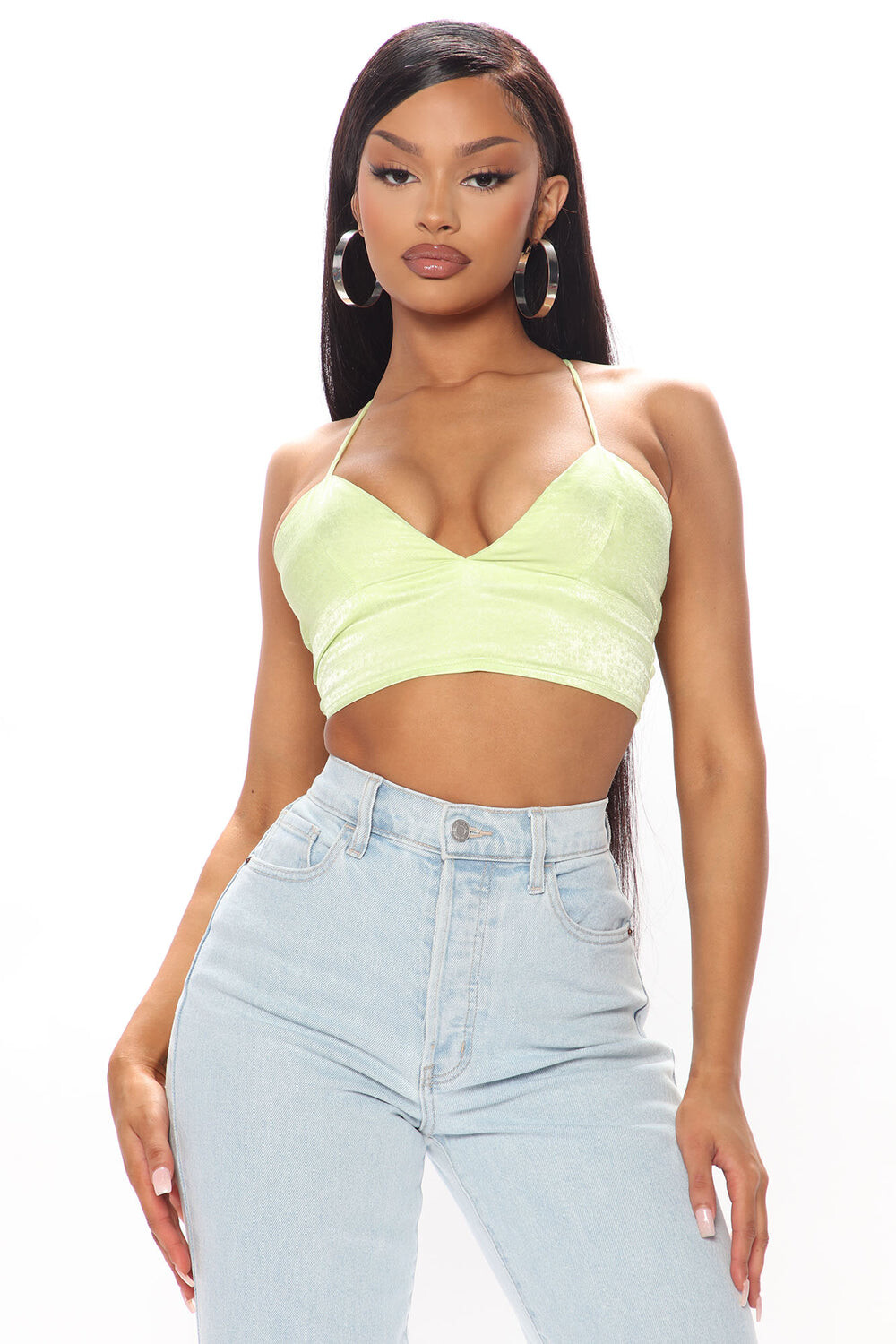 

Топ Fashion Nova HF22E975, лаймовый