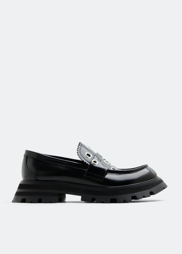 

Лоферы ALEXANDER MCQUEEN Wander Eyelet loafers, черный