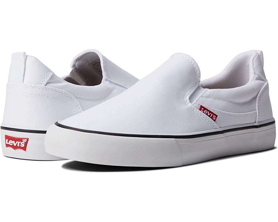 

Кроссовки Naya Slip-On Court Canvas Levi's Shoes, белый