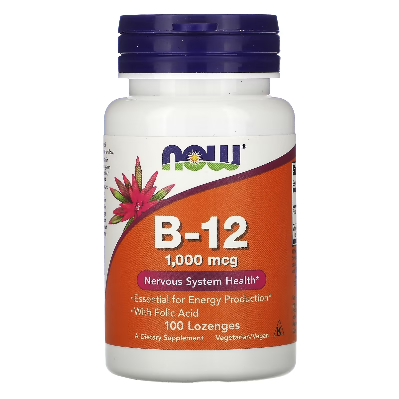 Витамин B12 NOW Foods, 100 пастилок now foods витамин b12 100 таблеток