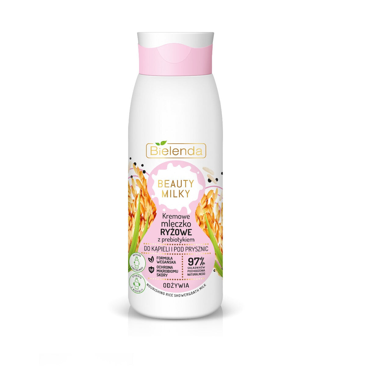 

Bielenda Beauty Milky сливочное рисовое молочко с пребиотиком для ванны и душа 400мл