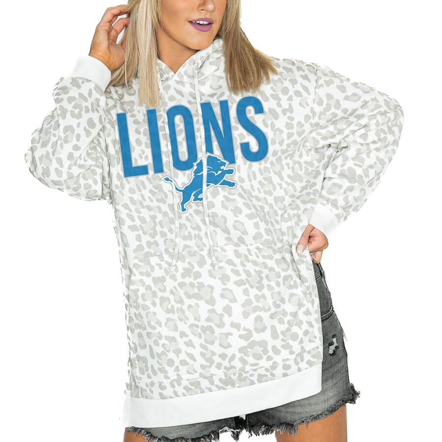 

Пуловер с капюшоном Gameday Couture Detroit Lions, белый