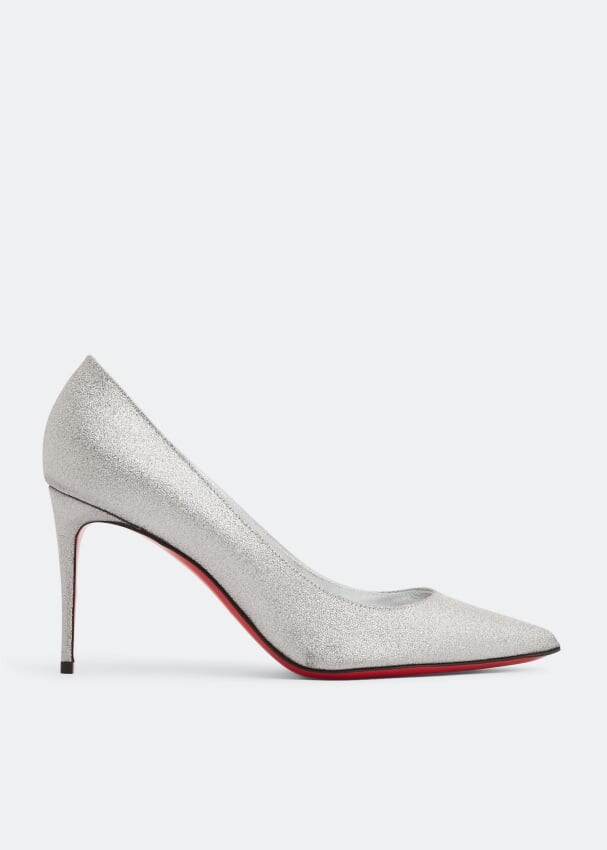 

Туфли CHRISTIAN LOUBOUTIN Kate 85 pumps, серебряный, Серый