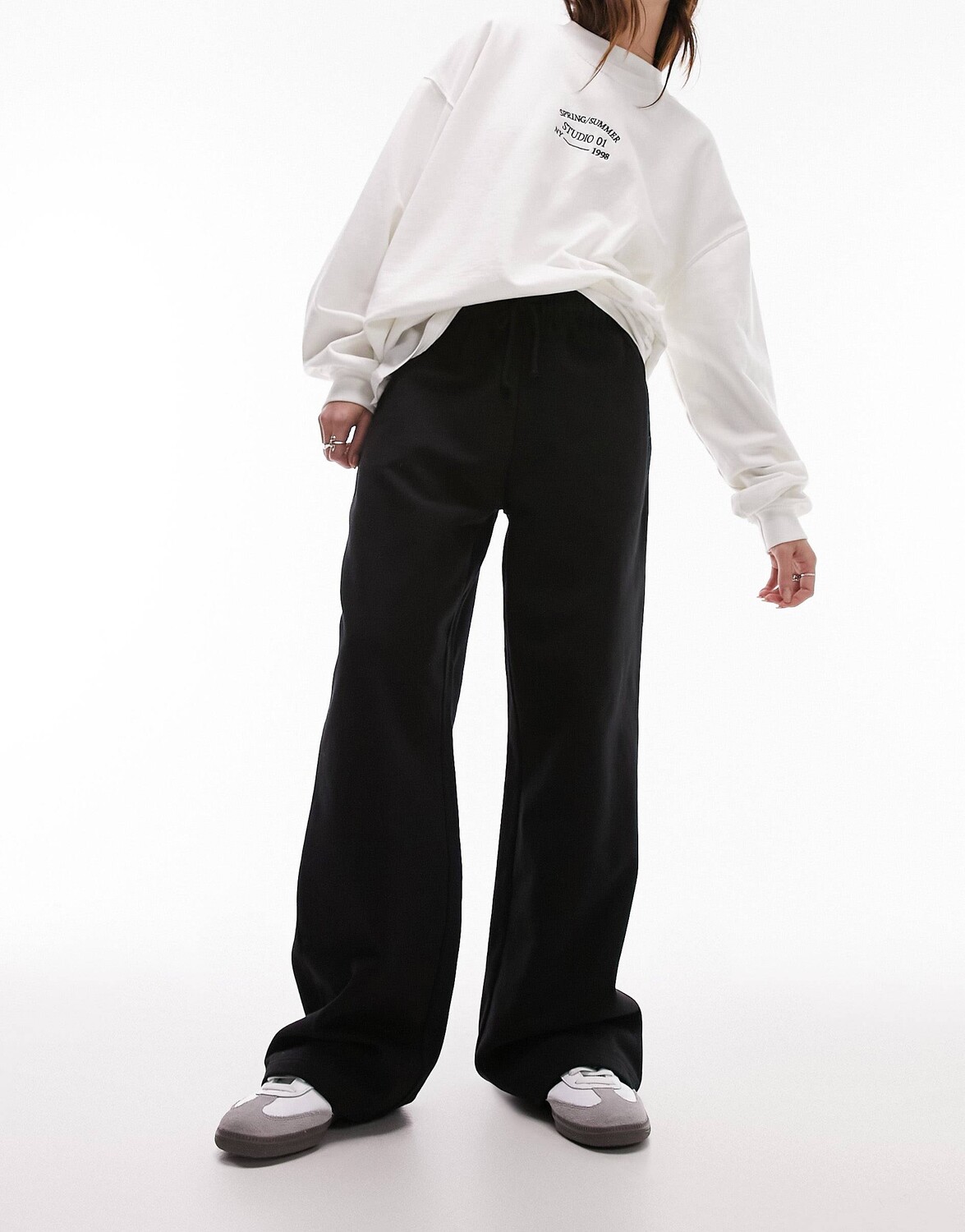 

Спортивные брюки Topshop Straight Leg, черный