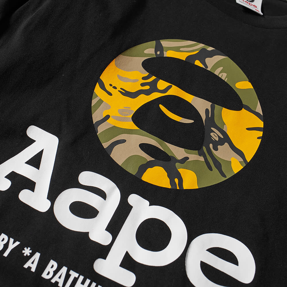 

Футболка AAPE Long Sleeve Camo Moon Face Tee