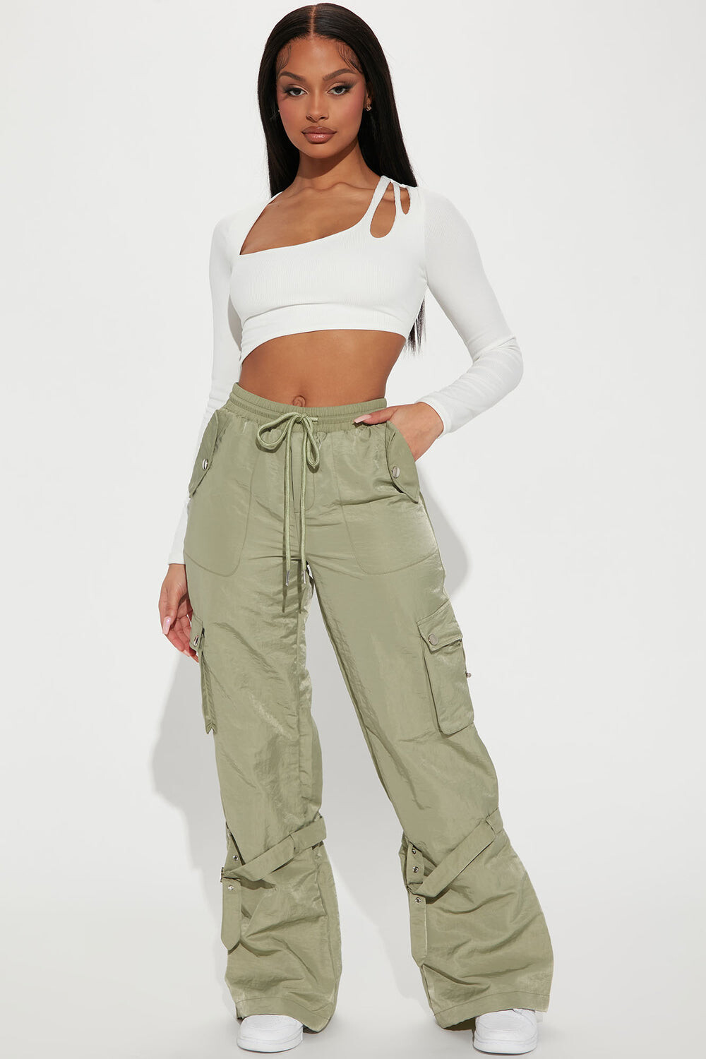 

Брюки карго Fashion Nova 22GWF0914, оливковый, Зеленый