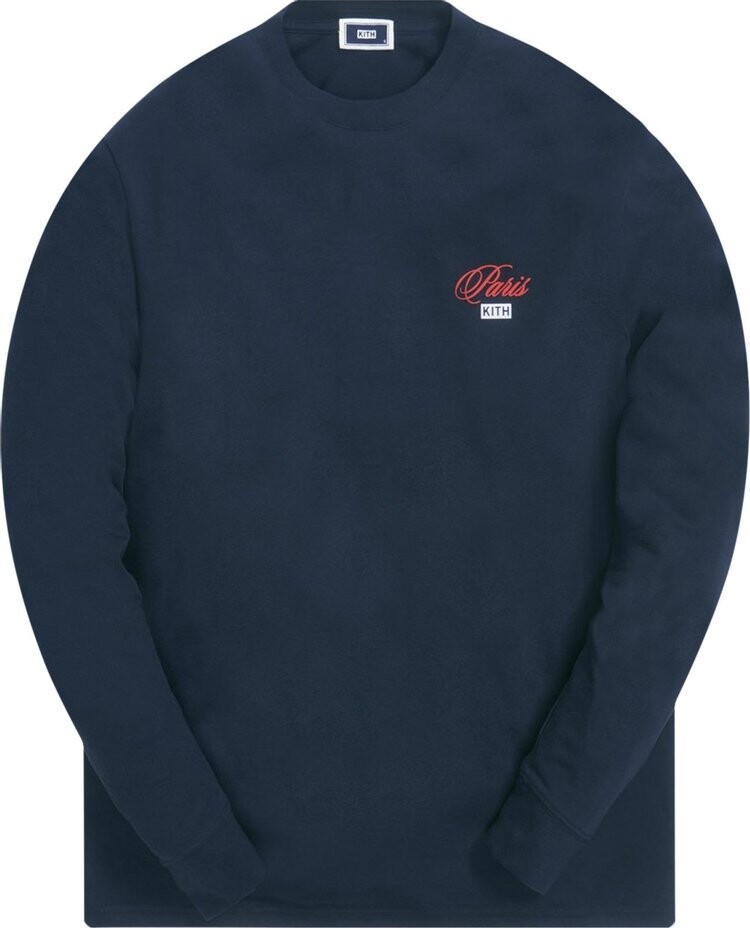 

Лонгслив Kith Paris Opening Long-Sleeve Tee 'Navy', синий