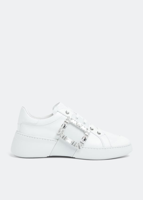 цена Кроссовки ROGER VIVIER Viv' Skate sneakers, белый