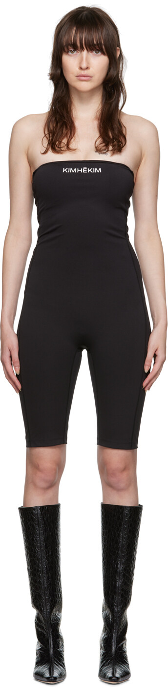 

Черный комбинезон Yoga Tubetop KIMHĒKIM