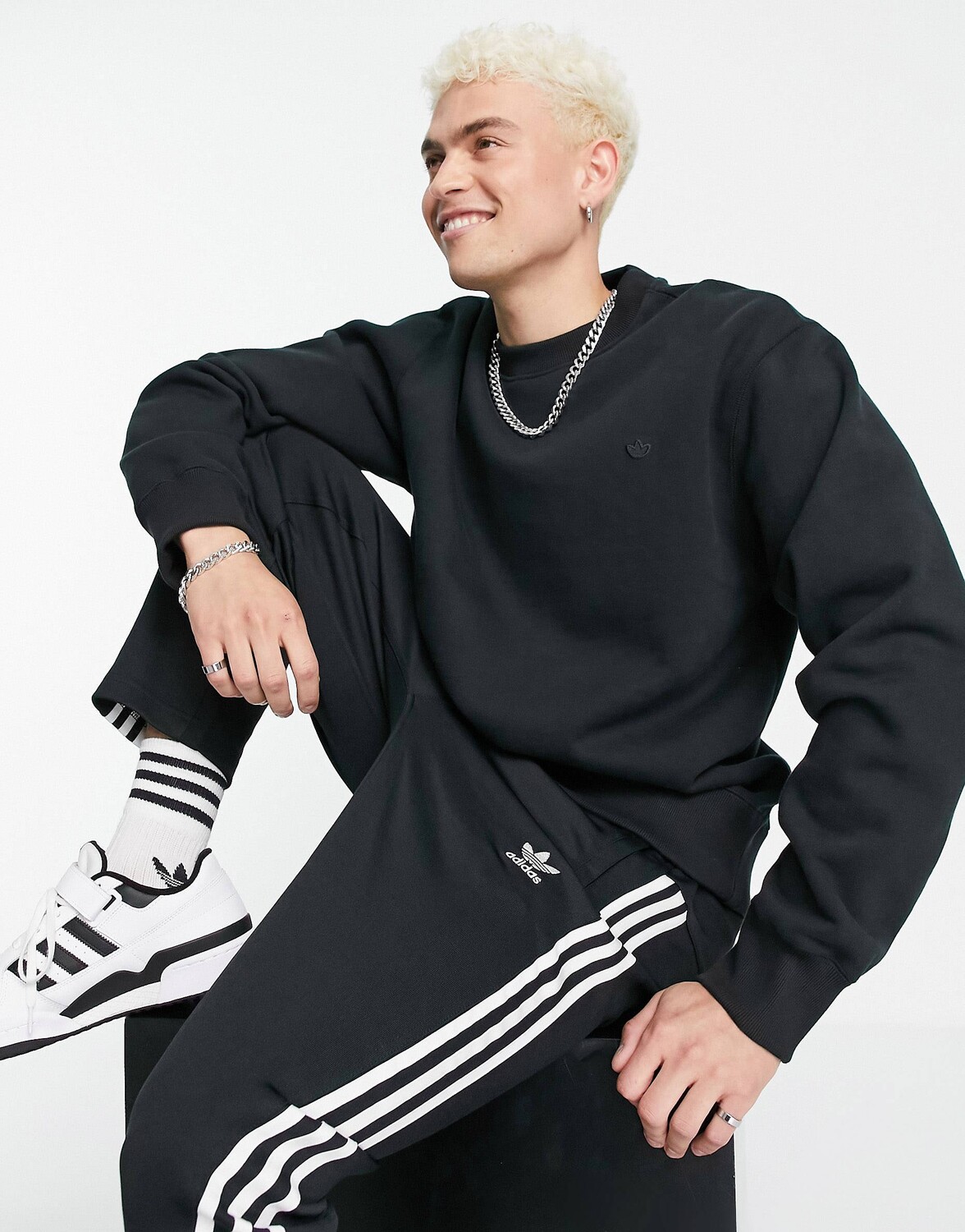 

Черная толстовка adidas Originals adicolor Contempo, Черный