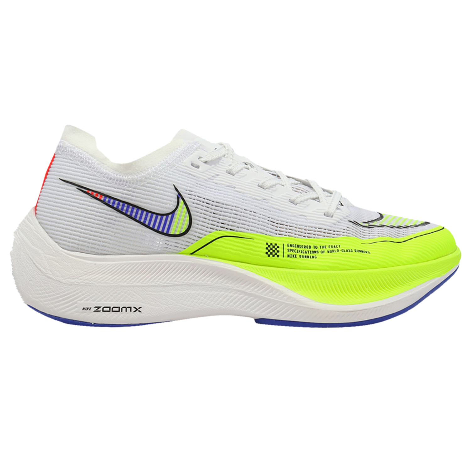 Кроссовки Nike Wmns ZoomX Vaporfly NEXT% 2 'White Volt Racer Blue', Белый кроссовки next perforated white