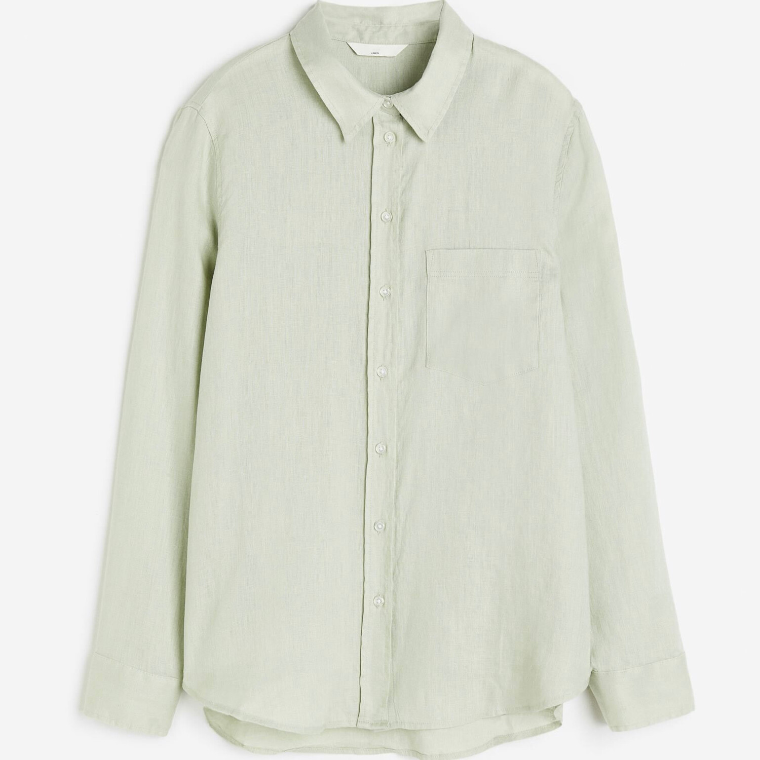 

Рубашка H&M Linen, светло-зеленый