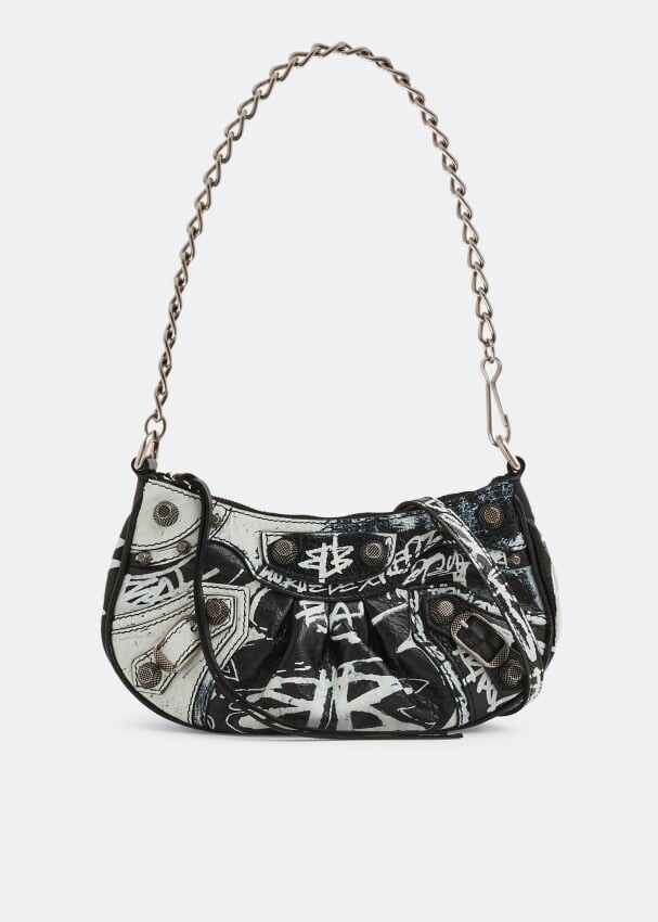 

Сумка BALENCIAGA Le Cagole mini chain bag, принт