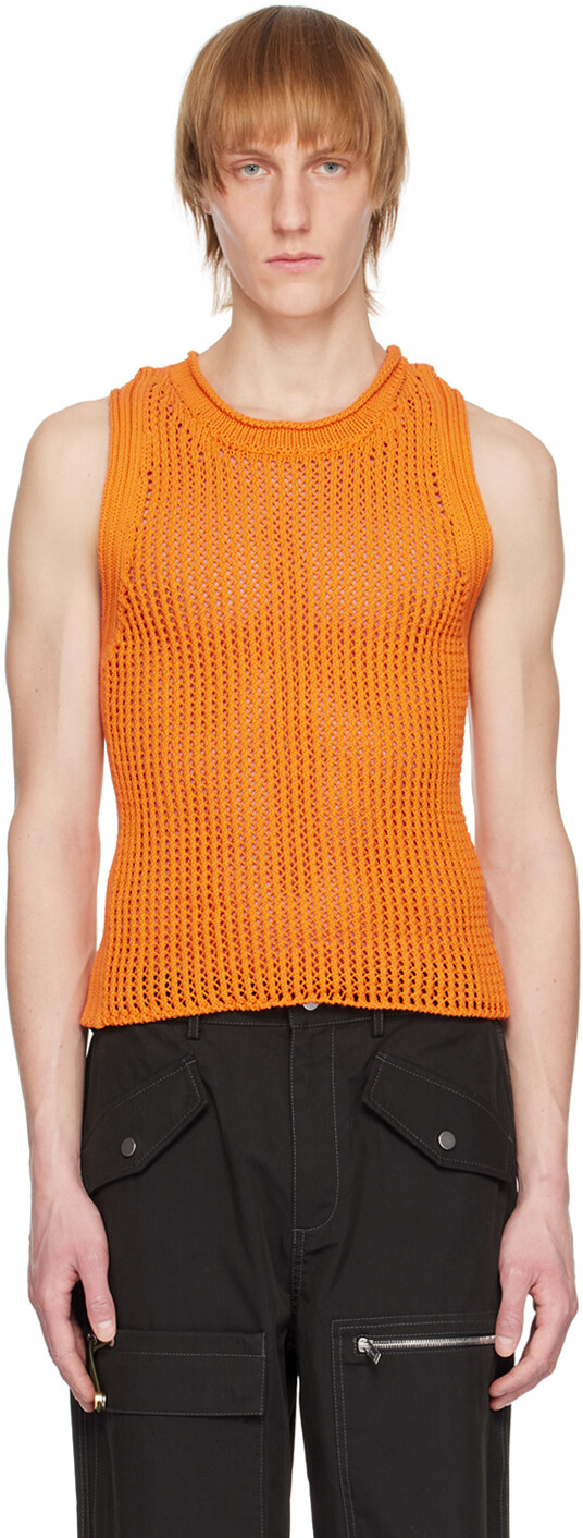 

Танк с оранжевой сеткой Dion Lee