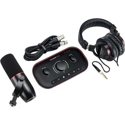 Динамический Микрофон Focusrite Two Studio Dm2 и Hp60V, черный комплект для звукозаписи focusrite vocaster two studio podcast set 380620