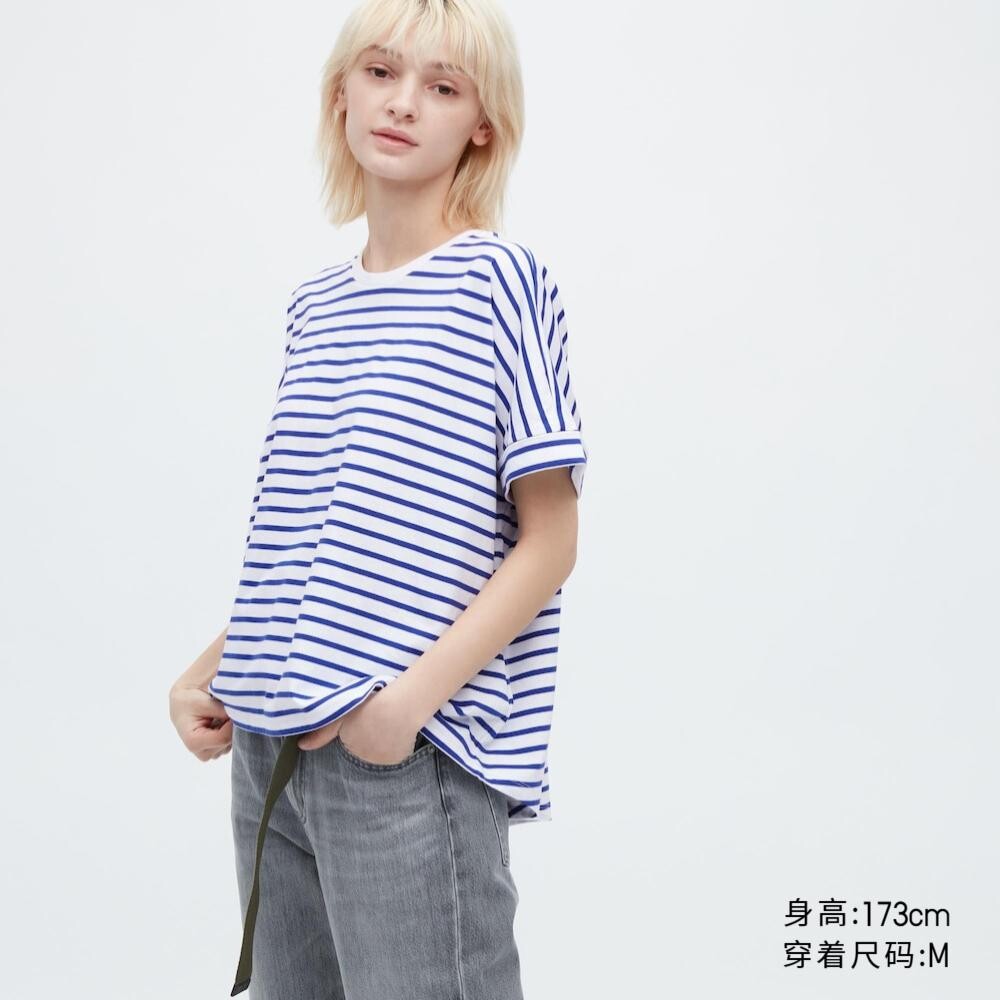 

Футболка хлопковая Uniqlo, синий