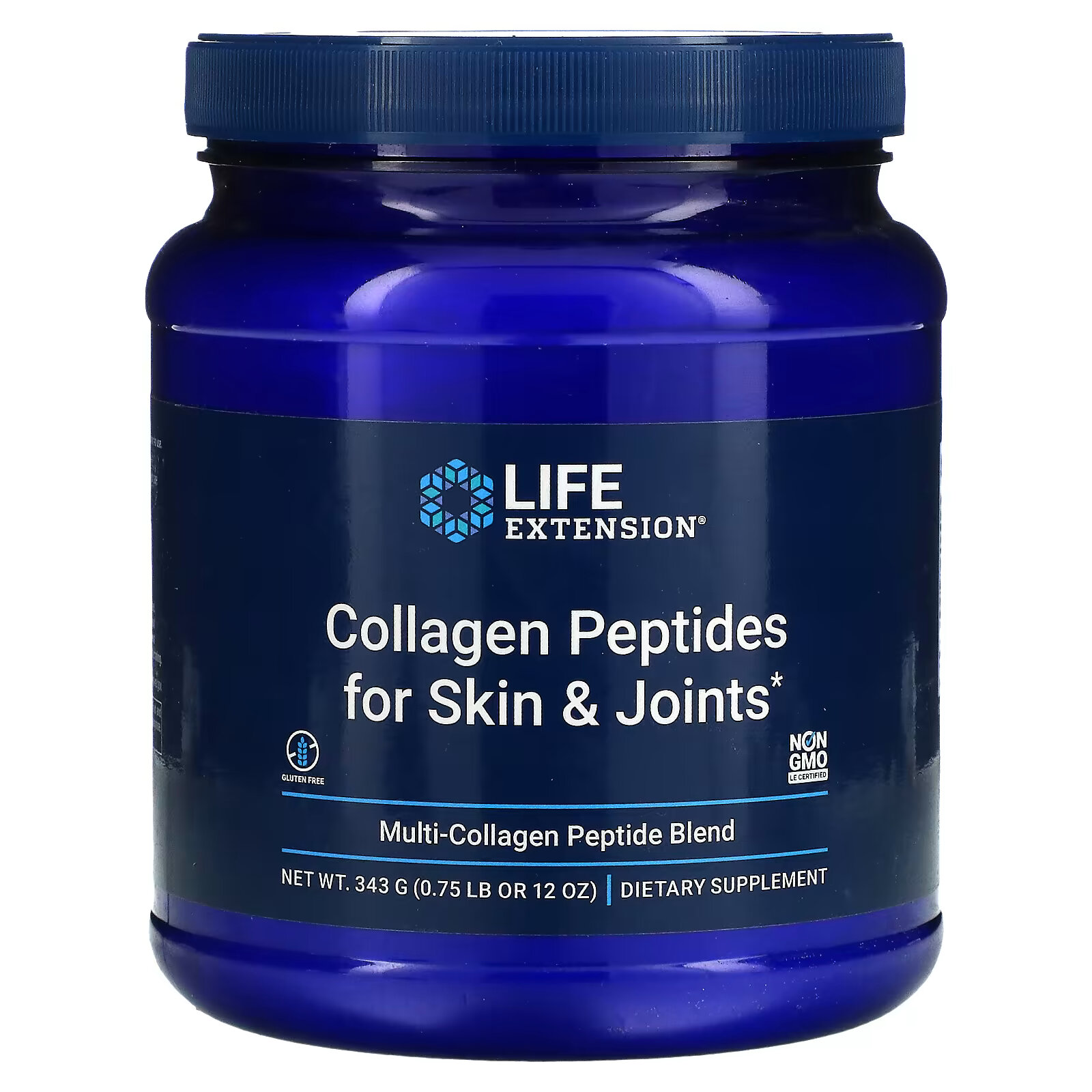 Life Extension, Collagen Peptides For Skin & Joints, смесь мультиколлагеновых пептидов, 343 г (12 унций) фотографии
