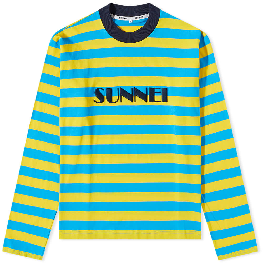 

Футболка Sunnei Long Sleeve Embroidered Logo Tee, Желтый