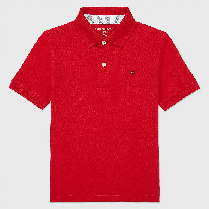 

Футболка-поло Tommy Hilfiger Kids' Solid Stretch, красный