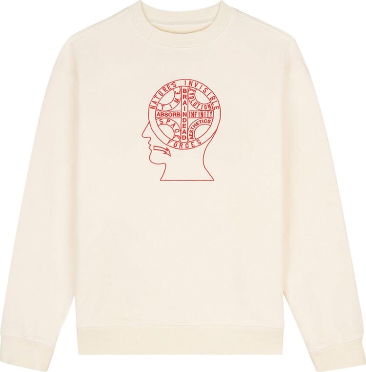 

Толстовка Brain Dead Invisible Forces Crewneck Sweatshirt 'Cream', кремовый