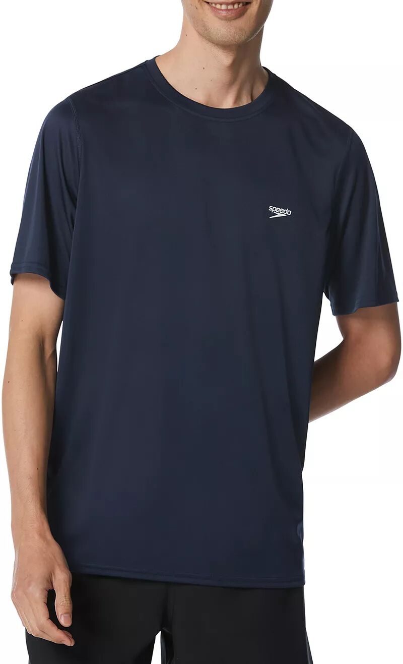 цена Мужская рубашка для плавания Speedo с короткими рукавами и графикой