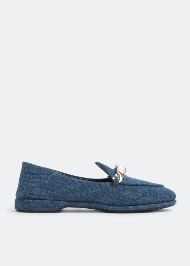

Лоферы Miu Miu Denim, синий