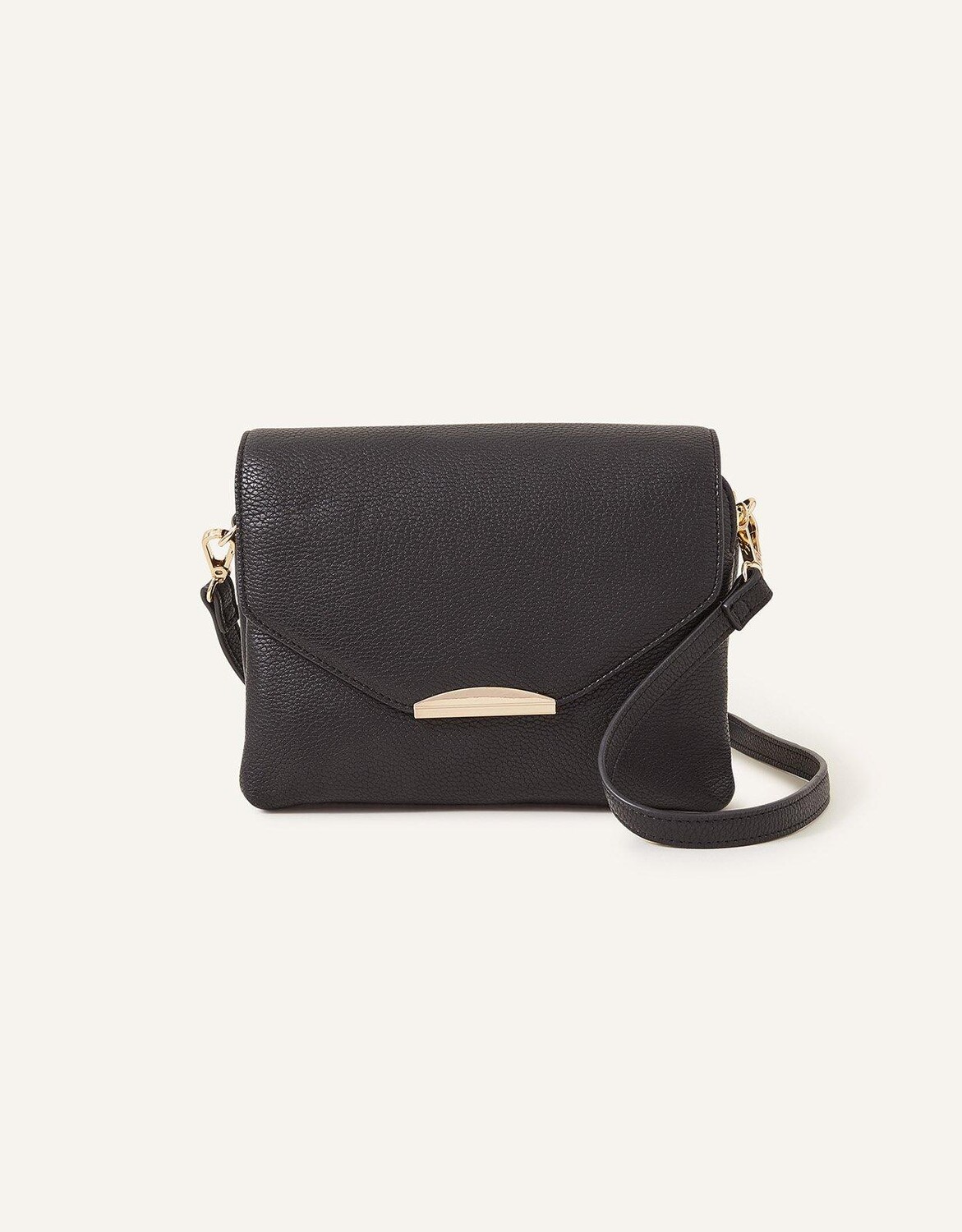 

Сумка через плечо с двойной молнией Accessorize, черный