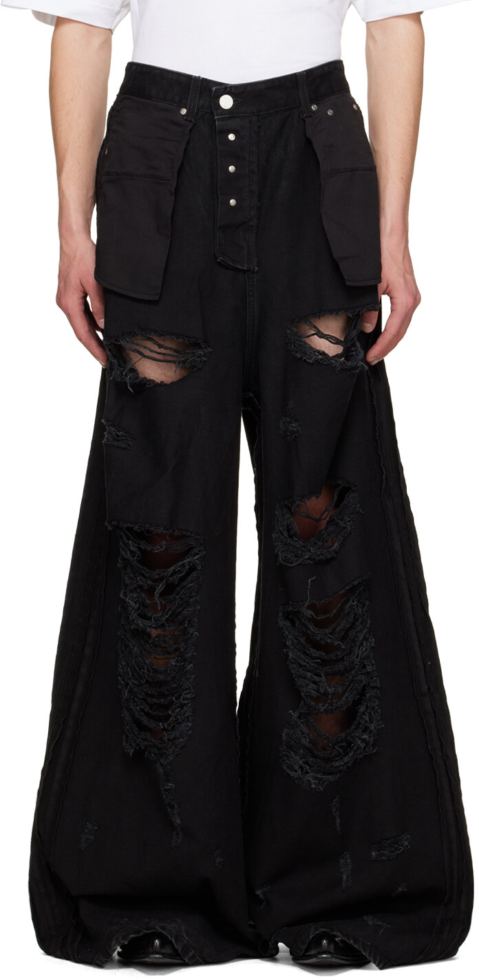 

Черные джинсы наизнанку VETEMENTS