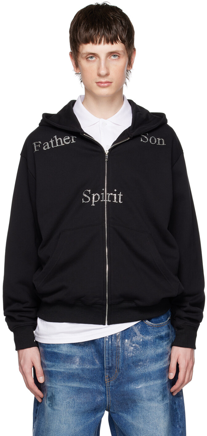 

Эксклюзивная черная худи Holy Trinity Praying SSENSE, Черный