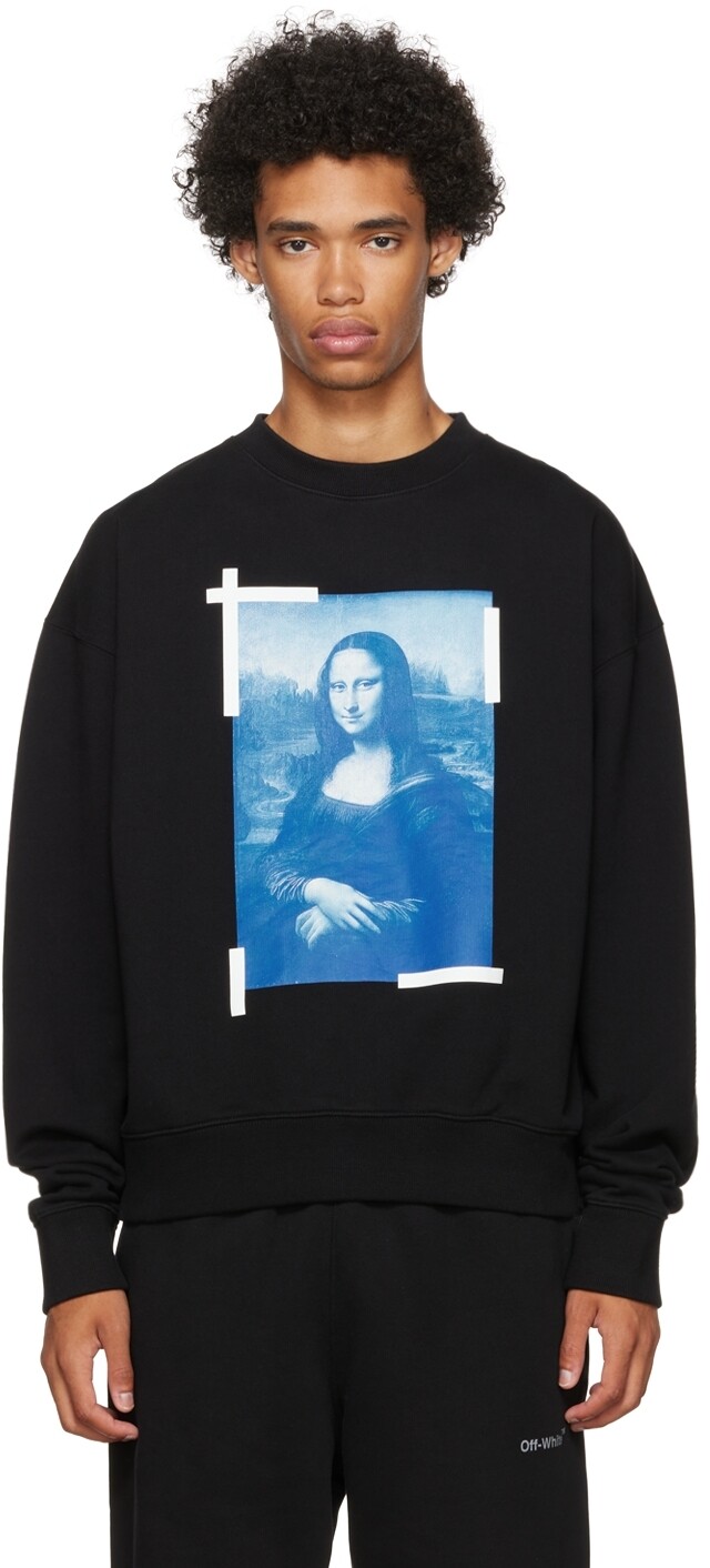 

Черный свитшот Monalisa Off-White