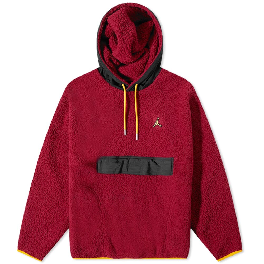 

Толстовка Air Jordan Essential Fleece Winter, черно-красный, Черный