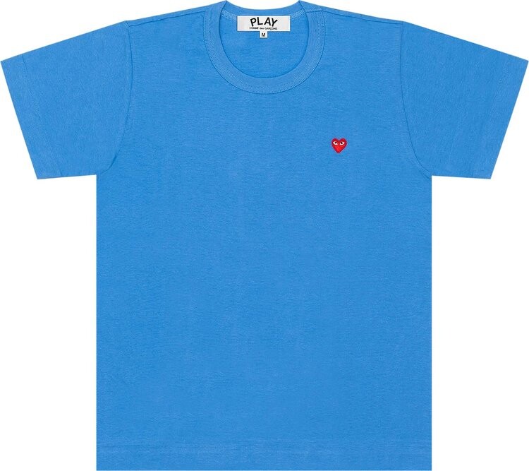

Футболка Comme des Garçons PLAY Small Red Heart T-Shirt Blue, синий