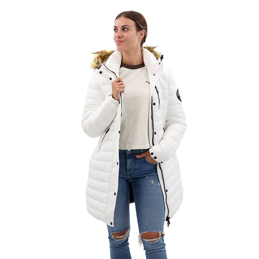 

Куртка Superdry Fuji Mid Length Puffer, белый