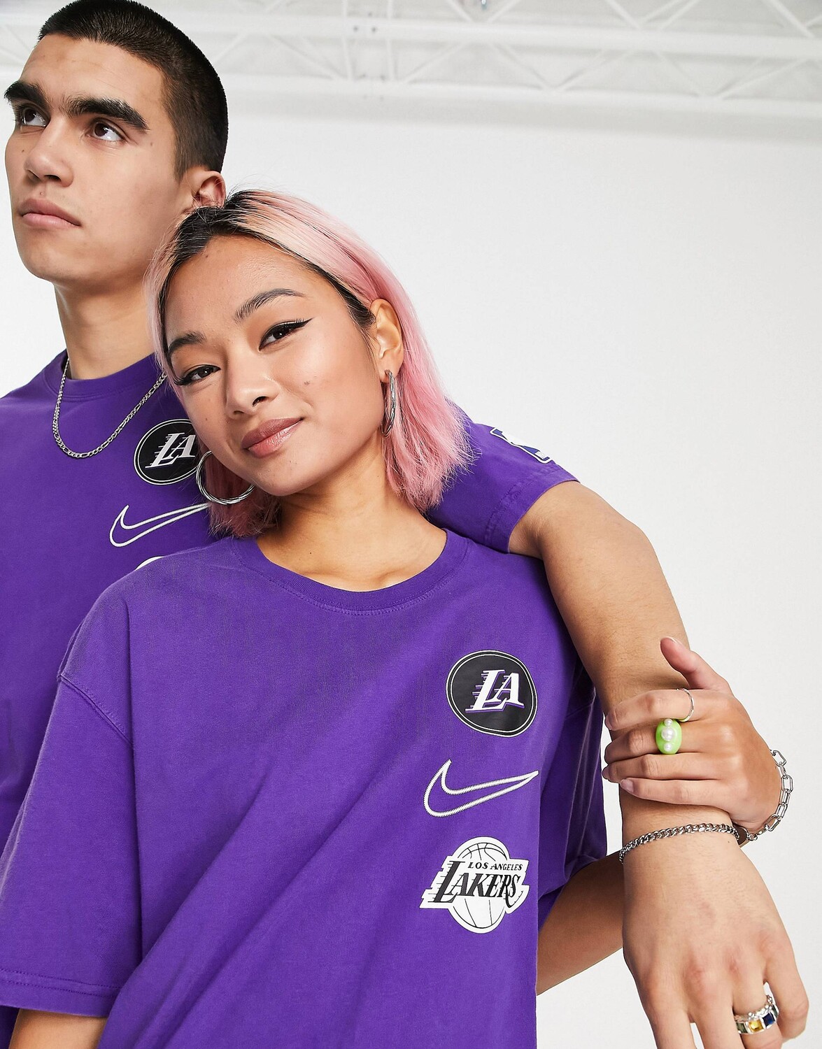 

Фиолетовая футболка с графическим принтом Nike Basketball NBA LA Lakers Max 90, Фиолетовый