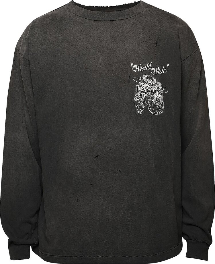 

Лонгслив Saint Michael Born Saint Long-Sleeve 'Black', черный