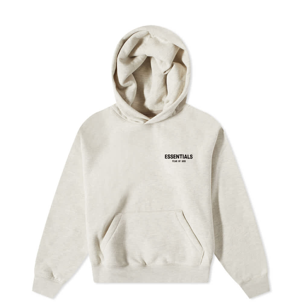 

Толстовка FEAR OF GOD ESSENTIALS Kids Logo Popover Hoody, Серый