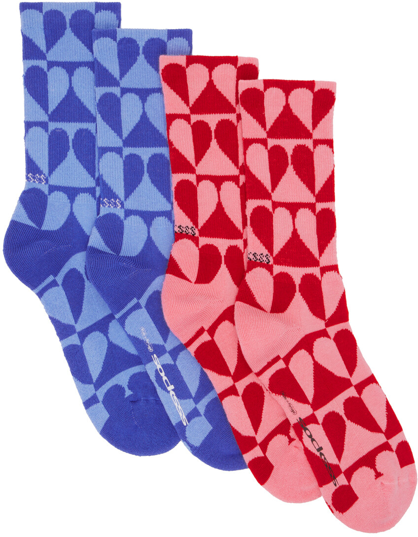 

Набор из двух разноцветных носков SOCKSSS