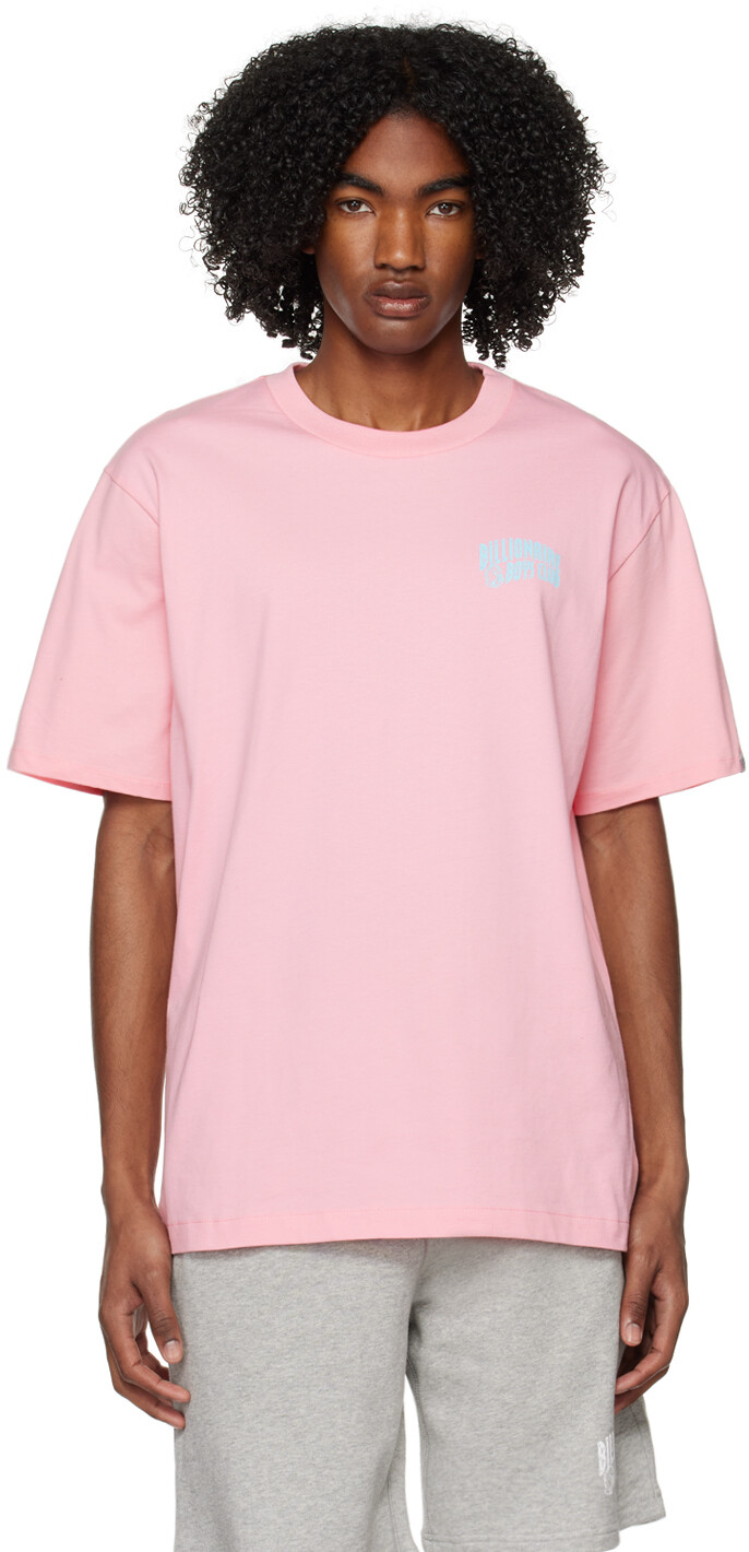 

Розовая футболка с маленькой аркой Billionaire Boys Club, Розовый