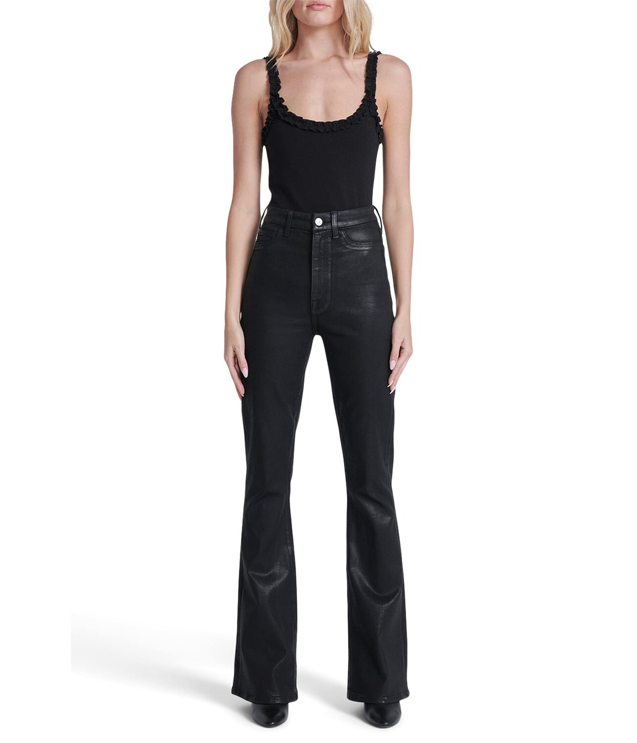 

Джинсы 7 For All Mankind, Ultra High-Rise Skinny Boot in Coated Black